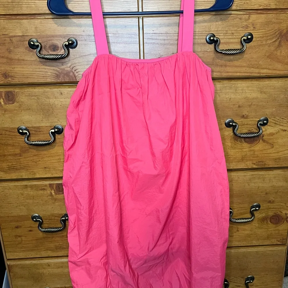 Daily Drills Hot Pink Bubble Dress - Picture 4 of 6